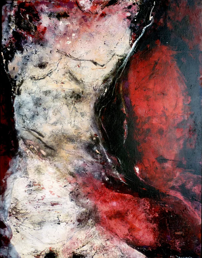 Buste noir et rouge, 2017
